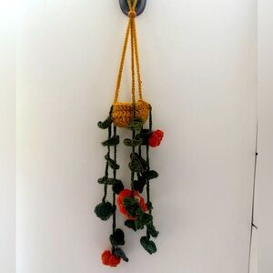 Crochet Plant Hanger with pumpkins 🎃